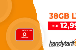 38 GB Vodafone LTE für nur 12,99€