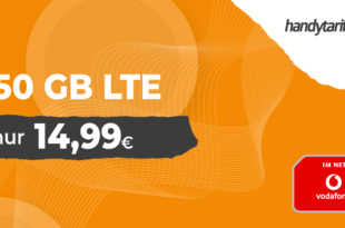 50 GB LTE Mega Deal für nur 14,99€ monatlich