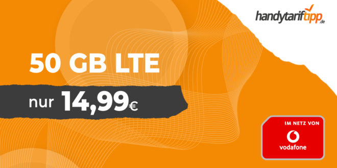 50 GB LTE Mega Deal für nur 14,99€ monatlich