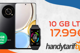 Honor Magic4 Lite 5G & Honor Band 6 mit 10GB LTE nur 17,99€ monatlich - nur 1 Euro Zuzahlung und kein Anschlusspreis