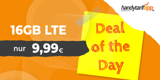 Weekend Deal - Monatlich kündbar - 16GB LTE nur 9,99€ monatlich