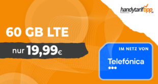 60GB LTE Allnet Flat monatlich kündbar nur 19,99 Euro