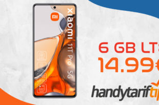 Xiaomi 11T Pro 5G mit 6GB LTE nur 14,99 Euro monatlich