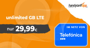 Black Deal - unlimited LTE Max (monatlich kündbar) nur 29,99 Euro monatlich
