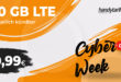 Cyber Week - Monatlich kündbar - 20GB LTE Allnet Flat nur 10,99 Euro monatlich