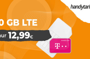 Telekom Netz - 20GB LTE nur 12,99€ - 30GB LTE nur 14,99€ und 40GB LTE nur 19,99 Euro monatlich