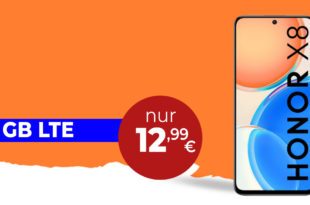 Honor X8 128GB & 30€ Wechselbonus mit 11GB LTE nur 12,99 Euro monatlich - nur 19 Euro Zuzahlung
