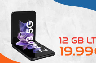 Samsung Galaxy Z Flip 3 mit 12GB LTE nur 19,99 Euro - nur 4,95 Euro Zuzahlung