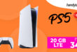 Sony PlayStation 5 Disc Edition & 50€ Wechselbonus mit 20GB LTE für 34,99 Euro monatlich