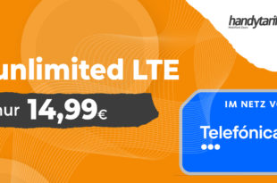Unlimited LTE - bis zu 15 MBits im Download - für nur 14,99 Euro monatlich & monatlich kündbar