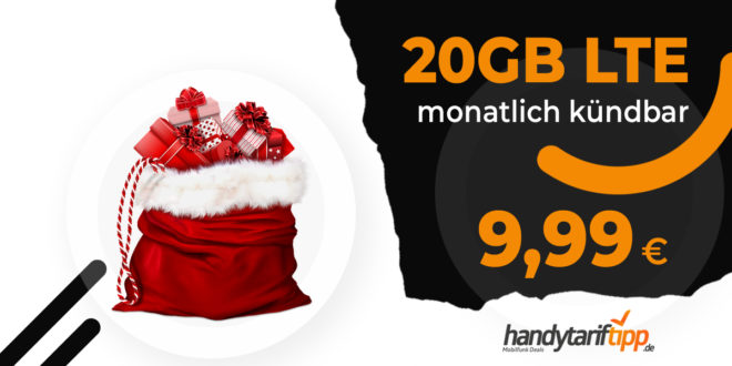 WICHTELTAG-AKTION - 20GB LTE - monatlich kündbar - nur 9,99 Euro monatlich