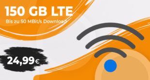 DSL Alternative - Mobiles Internet mit 150GB LTE5G für nur 24,99 Euro monatlich