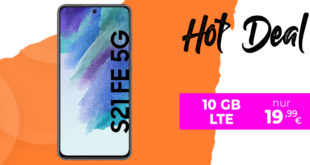 Samsung Galaxy S21 FE 5G mit 10GB LTE im Telekom Netz nur 19,99 Euro monatlich - nur 1 Euro Zuzahlung