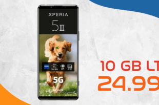 Sony Xperia 5 III 5G mit 10GB LTE nur 24,99 Euro monatlich - nur 49 Euro Zuzahlung