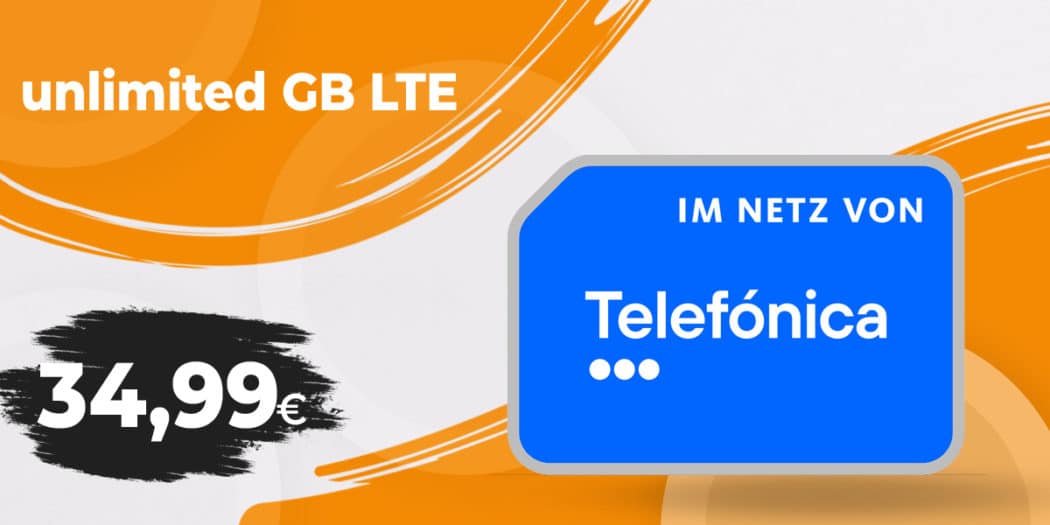 Unlimited GB LTE Nur 34 99 Euro Monatlich Monatlich K ndbar F r 39 99 