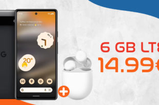 Google Pixel 6A & Google Pixel Buds A-Series mit 6GB LTE nur 14,99 Euro monatlich