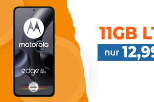 Motorola Edge 30 Neo & 30€ Wechselbonus mit 11GB LTE nur 12,99 Euro monatlich