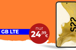 Samsung Galaxy S22 5G für einmalig 79 Euro mit 18GB LTE nur 24,99 Euro monatlich