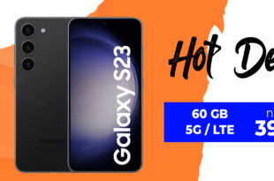 Samsung Galaxy S23 5G für einmalig 77 Euro mit 60GB LTE5G nur 39,99 Euro monatlich