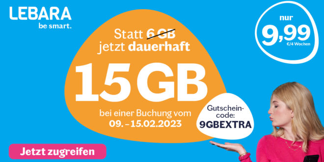Prepaid Knaller - 15GB LTE Allnet Flat für nur 9,99 Euro monatlich und mit 50 Freiminuten in 50 Länder