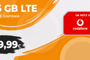 Touchdown-Deal! 15 GB LTE Allnet Flat im Vodafone Netz für effektiv 9,99 Euro monatlich