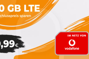 20 GB Vodafone Allnet Flat nur 9,99 Euro monatlich