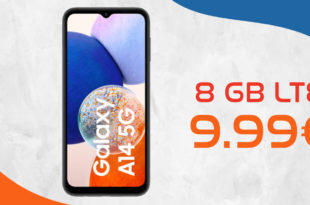 Samsung Galaxy A14 5G für einmalig 39 Euro mit 8GB LTE & 30€ Wechselbonus nur 9,99 Euro monatlich