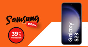 Samsung Galaxy S23 5G mit 60GB LTE5G nur 39,99 Euro monatlich - nur 1 Euro Zuzahlung
