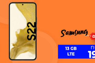 Samsung Galaxy S22 mit 13GB LTE nur 19,99 Euro monatlich