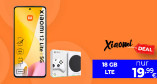 Xiaomi 12 Lite & Microsoft Xbox Series S mit 18GB LTE nur 19,99Euro monatlich