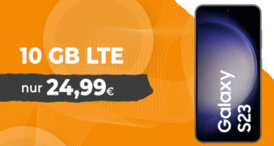 Weekend-Deal - Samsung Galaxy S23 für einmalig 149 Euro mit 10GB LTE nur 24,99 Euro monatlich