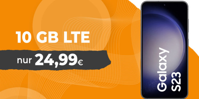Weekend-Deal - Samsung Galaxy S23 für einmalig 149 Euro mit 10GB LTE nur 24,99 Euro monatlich