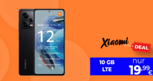 Xiaomi Redmi Note 12 Pro 5G mit 10GB LTE nur 19,99 Euro monatlich