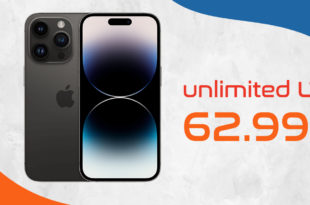 Apple iPhone 14 Pro mit unlimited LT5G für 62,99 Euro monatlich