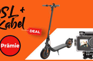 KabelDSL Deals mit Prämie - E-Scooter – ActionCam oder 100€ Geschenkkarte