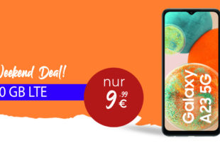 Samsung Galaxy A23 für einmalig nur 39,99 Euro mit 30€ Wechselbonus und 10GB LTE nur 9,99 Euro monatlich