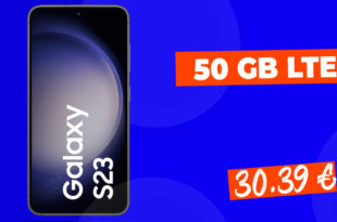 Samsung Galaxy S23 für einmalig nur 79,99 Euro mit 100€ Wechselbonus und 50GB LTE5G nur 30,39 Euro monatlich