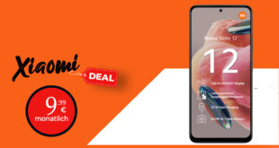 Xiaomi Redmi Note 12 mit 30 Euro Wechselbonus und 10GB LTE nur 9,99 Euro monatlich