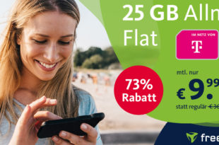 25 GB LTE Telekom Allnet Flat für nur 9,99€ monatlich
