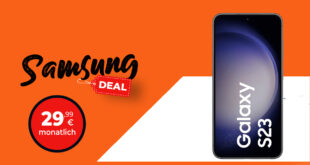 Samsung Galaxy S23 für einmalig nur 79 Euro mit 50 Euro Wechselbonus und 20GB LTE nur 29,99 Euro monatlich