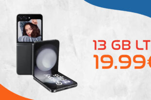 Samsung Z Flip 5 512GB für 149,95€ Zuzahlung mit 13GB LTE nur 19,99 Euro monatlich