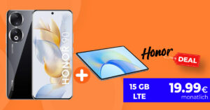 Honor 90 -512GB- und Tablet Pad X9 für einmalig nur 49 Euro mit 15GB LTE nur 19,99 Euro monatlich