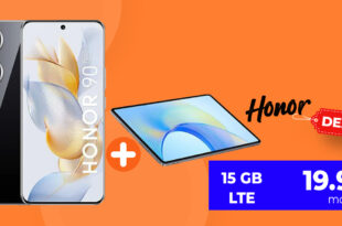 Honor 90 -512GB- und Tablet Pad X9 für einmalig nur 22 Euro mit 15GB LTE nur 19,99 Euro monatlich