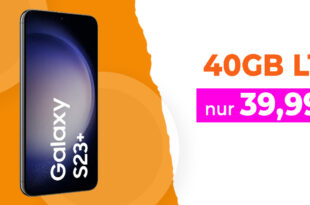 Samsung Galaxy S23+ (S23Plus) für einmalig 99,99 Euro mit 50€ Wechselbonus und 40GB LTE nur 39,99 Euro monatlich