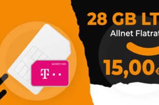 Monatlich kündbar im Telekom Netz - 28GB LTE nur 15 Euro monatlich