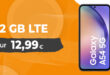 Samsung Galaxy A54 für einmalig 49 Euro mit 12GB LTE nur 12,99 Euro monatlich