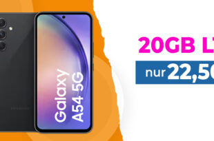 Samsung Galaxy A54 mit 20GB LTE im Telekom Netz nur 22,50 Euro monatlich