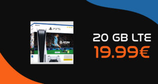 Sony PlayStation 5 PS inkl. EA SPORTS FC 24 für einmalig 99,95 Euro mit 20GB LTE nur 19,99 Euro monatlich