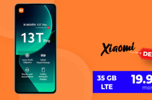 Xiaomi 13T Pro -512GB- für einmalig 49 Euro mit 35GB LTE nur 19,99 Euro monatlich