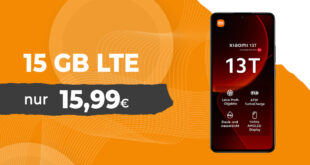 Xiaomi 13T für einmalig 79 Euro mit 15GB LTE nur 15,99 Euro monatlich